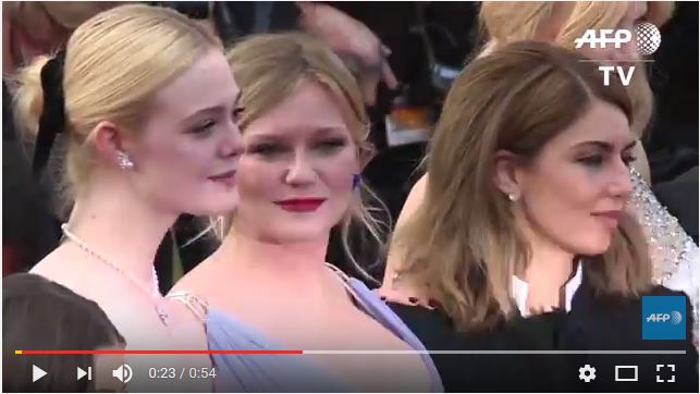  L&rsquo;équipe du film Proies de S. Coppola sur les marches du Palais