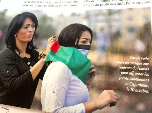 Paris Match confond le drapeau palestinien avec celui du Hamas