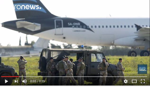  Un avion libyen détourné sur l&rsquo;île de Malte