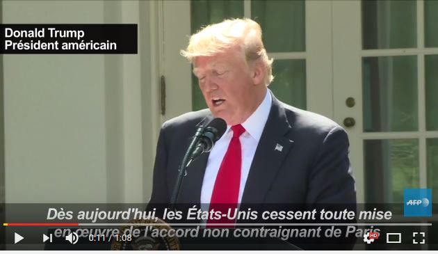  Trump va « cesser toute mise en œuvre » de l&rsquo;accord de Paris