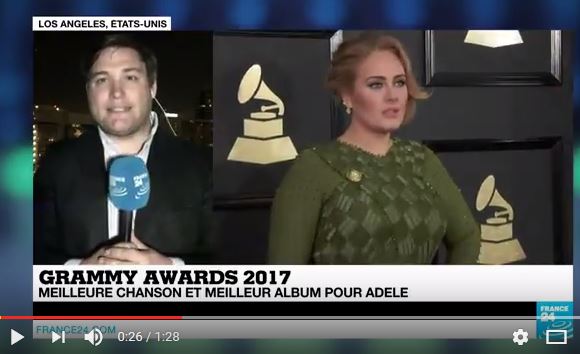  La Britannique Adele rafle cinq récompenses aux Grammy Awards