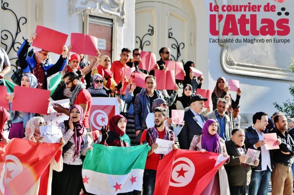  A Tunis, manifestation tendue contre le bombardement d’Alep