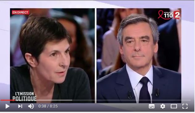  Face-à-face François Fillon – Christine Angot – L&rsquo;Emission politique