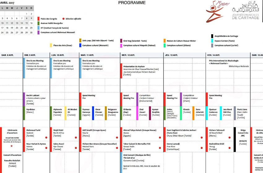Tunisie. 4e édition des Journées musicales de Carthage : le programme complet
