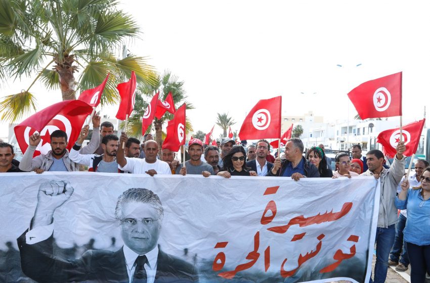 Une « marche nationale » pour la libération de Nabil Karoui