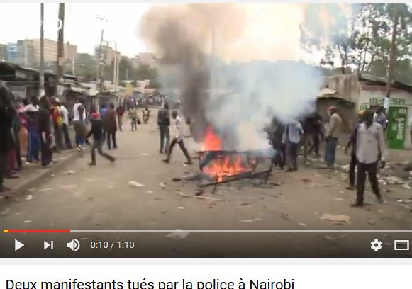  Deux manifestants tués par la police à Nairobi