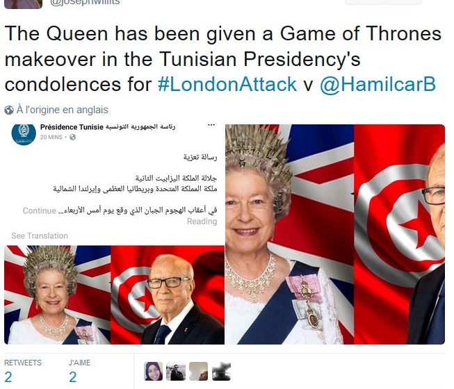  Condoléances à la reine Elisabeth II : la communication de la présidence commet une bourde insolite