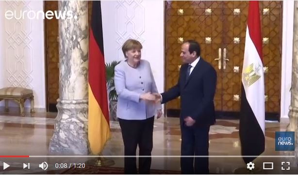  Angela Merkel en Egypte pour réguler l&rsquo;immigration
