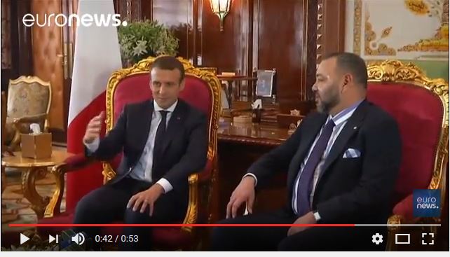  Emmanuel Macron reçu par Mohammed VI
