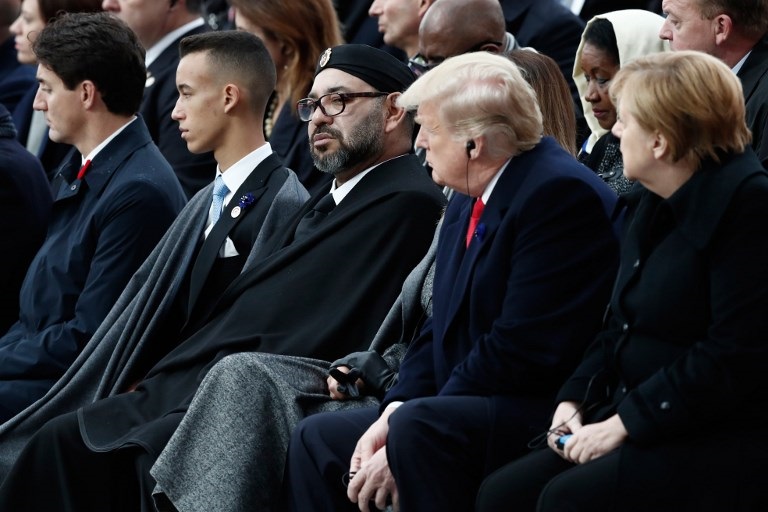 France- Le roi Mohammed VI au centenaire de l’armistice