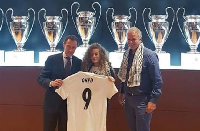 Ahed Tamimi reçue au Real Madrid