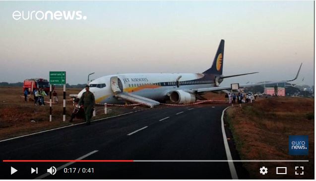 Inde : l’avion dérape avant de décoller, 15 blessés
