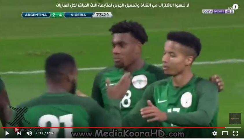  Argentine vs Nigéria 2-4