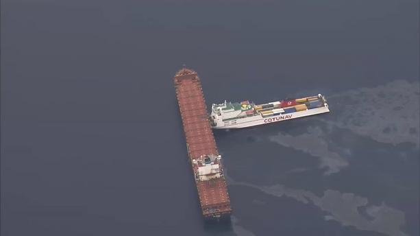 Collision en Méditerranée : début des opérations de dépollution