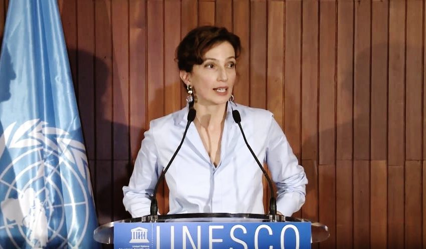 Le message de fermeté d’Audrey Azoulay à destination d’Israël et des Etats-Unis