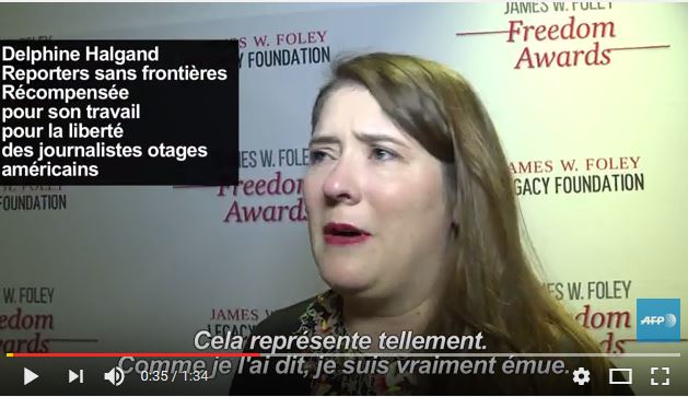  Remise des prix James Foley pour la liberté de la presse
