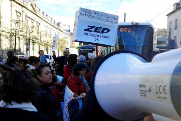 Education 93 : rassemblement devant le ministère de l’Education nationale