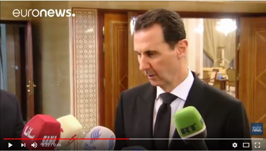 Bachar el-Assad répond à Emmanuel Macron.