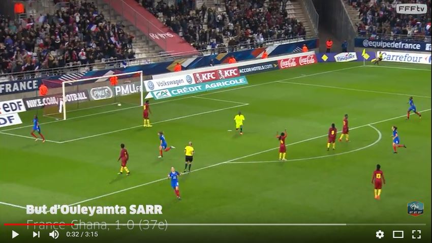  France-Ghana Féminine : 8-0, tous les buts