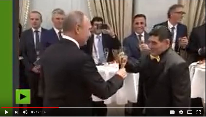  Maradona : «Tout le monde est venu pour faire une photo avec Poutine»