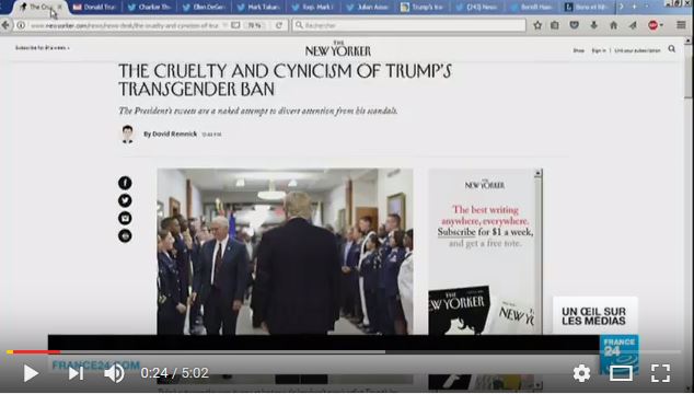 Donald Trump interdit l’armée aux transgenres