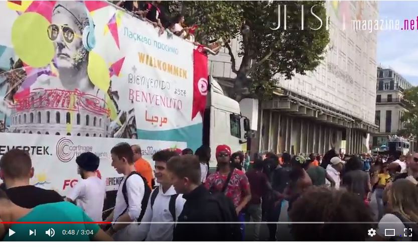  France : Techno Parade Paris 2017 «char We Are Tunisia»