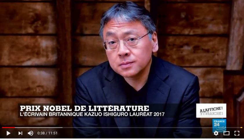  Surprise ! Le Nobel de littérature attribué à Kazuo Ishiguro.