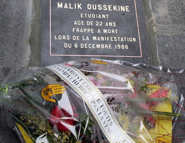 Commémoration de la mort de Malik Oussekine