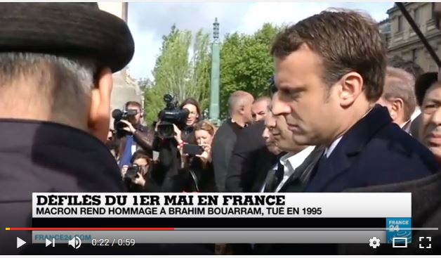  Emmanuel Macron rend hommage à Brahim Bouarram