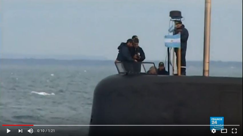  Une explosion à l&rsquo;origine de la disparition du sous-marin argentin