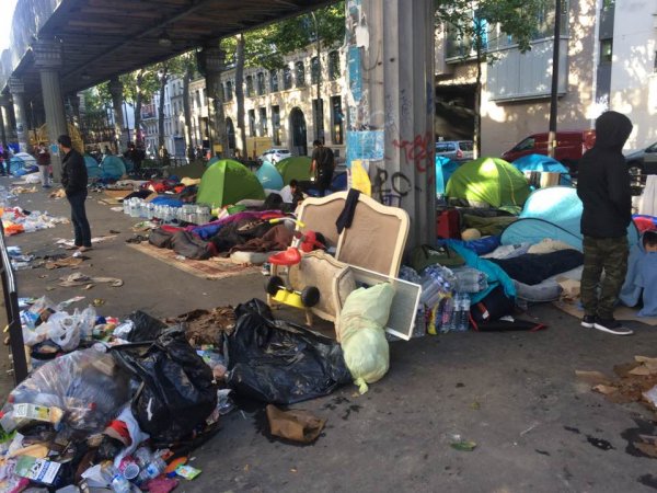 Migrants : Énième évacuation du campement Jean Jaurès à Paris