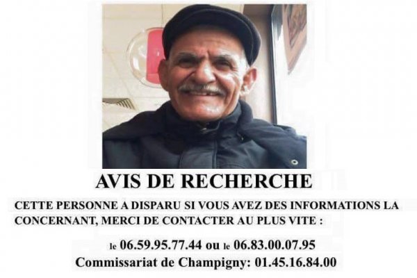 Champigny-Sur-Marne. Un Marocain de 80 ans, atteint d’Alzheimer, a disparu depuis deux semaines