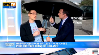  France : Un parapluie en triple épaisseur de kevlar pour protéger le président