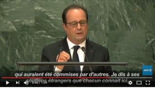 L&rsquo;appel de Hollande sur la Syrie à l&rsquo;ONU: « ça suffit »