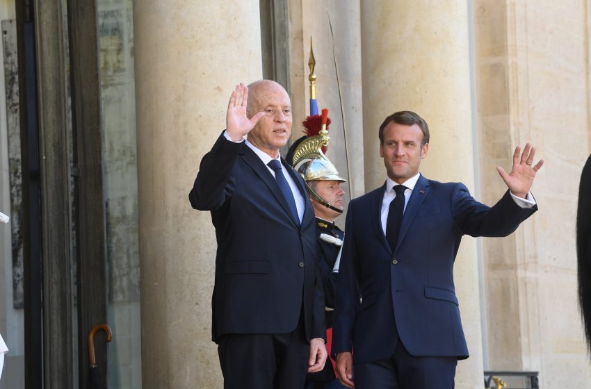 Arrivée du président Kaïs Saïed à Paris