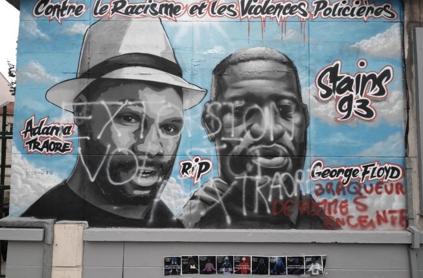 Stains : La fresque pour Adama Traoré et George Floyd vandalisée