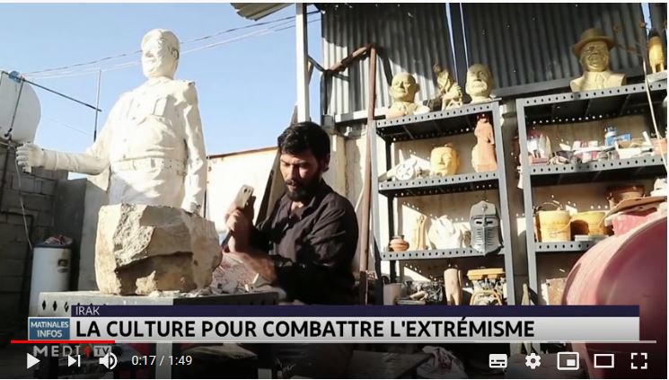  Irak : Ahmed Hassan lutte par la sculpture pour combattre l´extrémisme
