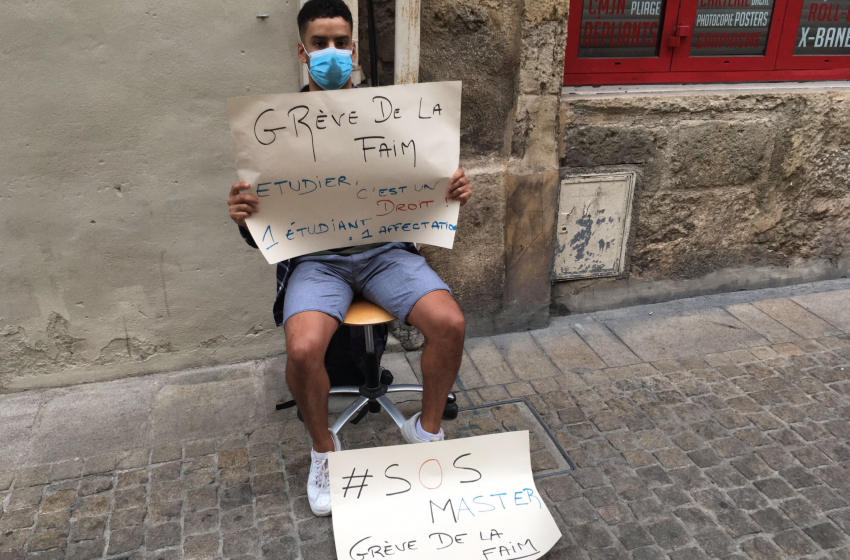 Montpellier : refusé en master, Mehdi est en grève de la faim depuis 4 jours