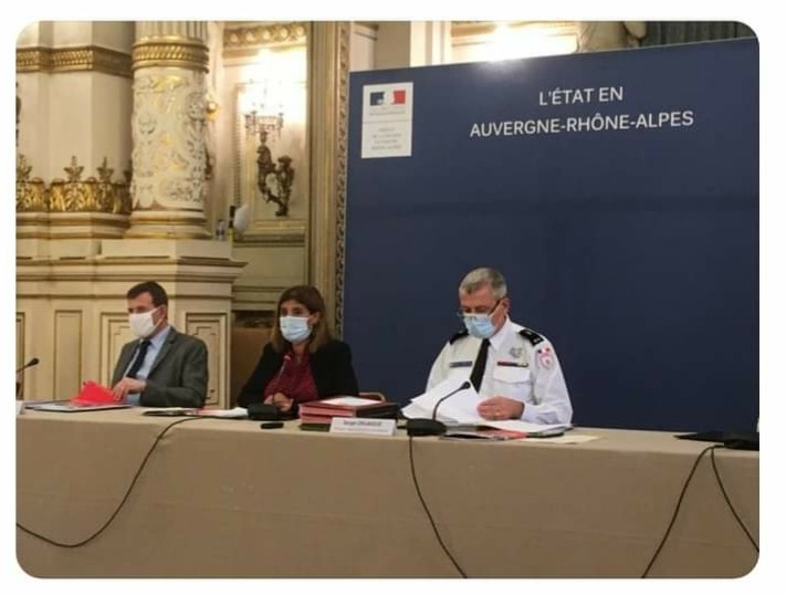 Zémorda Khelifi, élue patronne des Sapeurs-pompiers de la Métropole de Lyon et du Rhône (SDMIS), le 3-11-2020.