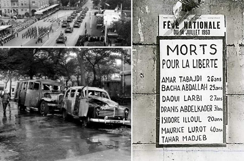 Le 14 juillet 1953, sept travailleurs, dont six algériens, sont assassinés par la police
