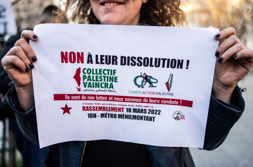 Le Conseil d’Etat suspend la dissolution du « Collectif Palestine Vaincra »