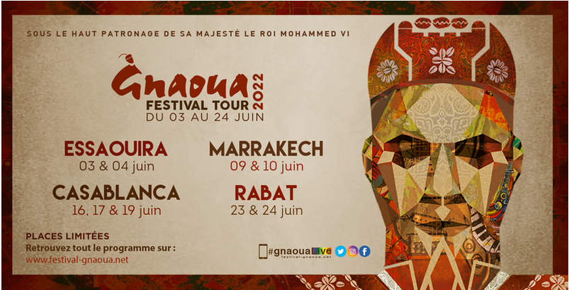 Le célèbre et attendu Festival Gnaoua voyage à travers le Maroc du 3 au 24 juin 2022
