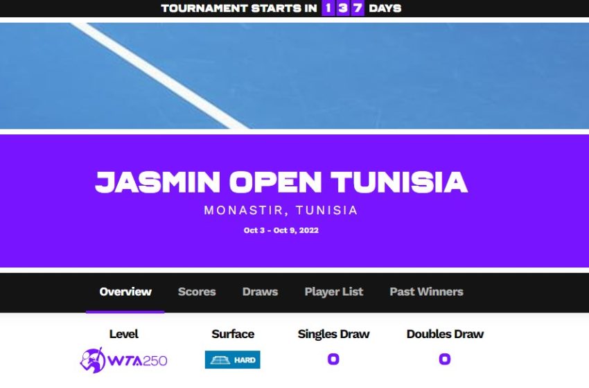 Tennis. La Tunisie accueillera bientôt son premier tournoi WTA 250