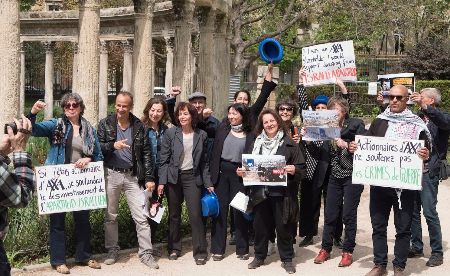 Des militants du boycott contre Israël perturbent l’assemblée générale d’AXA