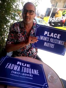 Farid Bennai militant au FUIQP, à l'initiative de la balade décoloniale.