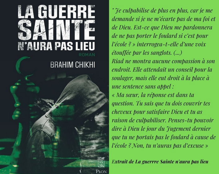 Vient de paraitre : La Guerre Sainte n’aura pas lieu de Brahim Chikhi