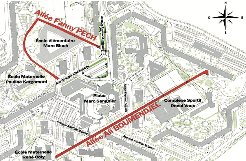 Inauguration à Gonesse d’une rue « Ali Boumendjel », militant indépendantiste algérien