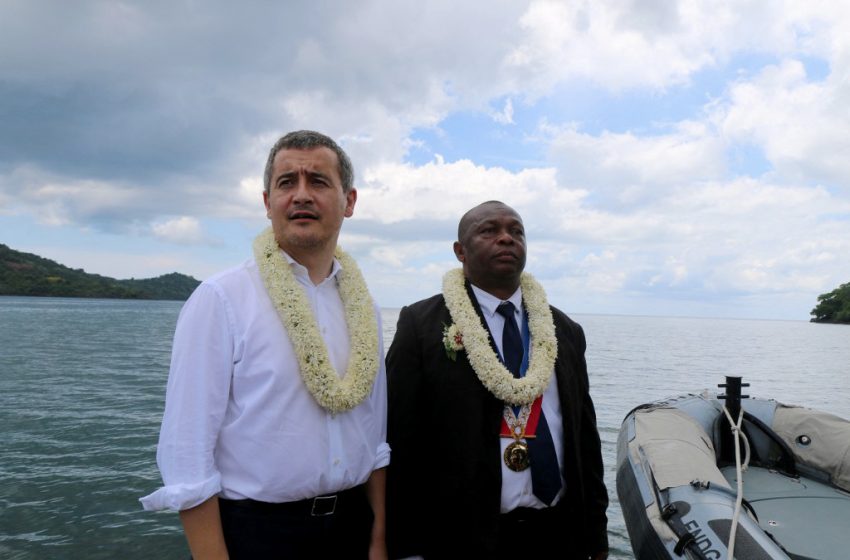 Gérald Darmanin en déplacement à Mayotte