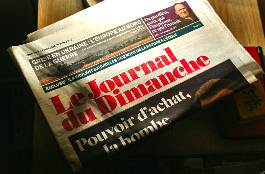 Arrivée en fanfare de Geoffroy Lejeune au JDD