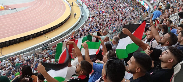supporters palestiniens à Budapest